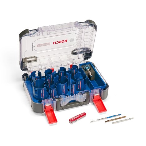 Gręžimo karūnų komplektas Bosch 061599763Y; 20-76 mm; 15 vnt. + priedas