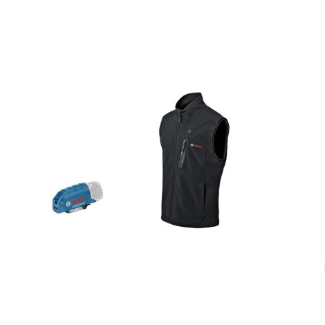 Šildoma liemenė Bosch GHV 12; S; 12 V + usb adapteris GAA 12V-21 (be akumuliatoriaus ir pakrovėjo)