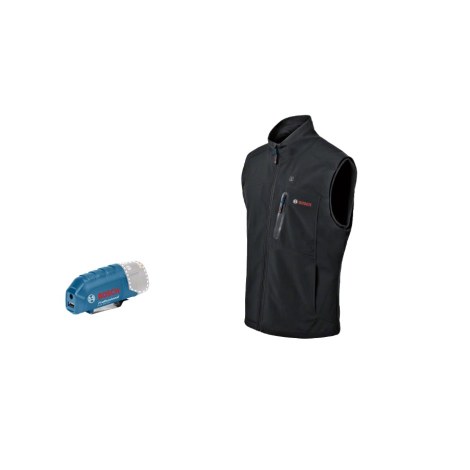 Šildoma liemenė Bosch GHV 12; XL; 12 V + usb adapteris GAA 12V-21 (be akumuliatoriaus ir pakrovėjo)