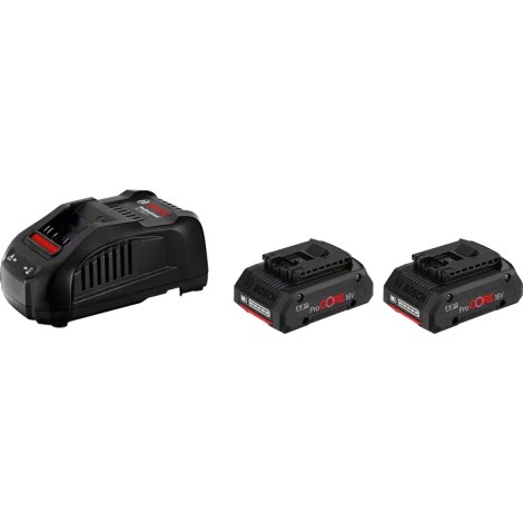 Akumuliatorius Bosch ProCORE18V; 18 V; 2x4,0 Ah akum. + pakrovėjas GAL 1880 CV