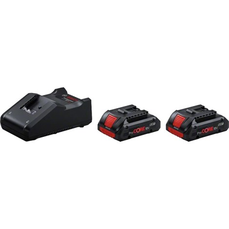 Priedų rinkinys Bosch ProCORE; 18 V; 2x4,0 Ah + pakrovėjas GAL 18V-40