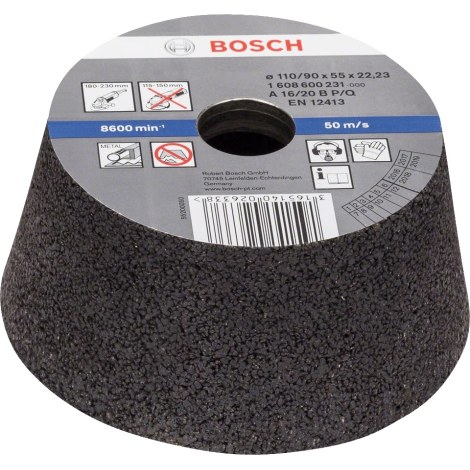 Kūginis šlifavimo akmuo Bosch 1608600231; 90-110 mm; P16