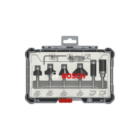 Frezų rinkinys Bosch 2607017468; 6 mm; 6 vnt.