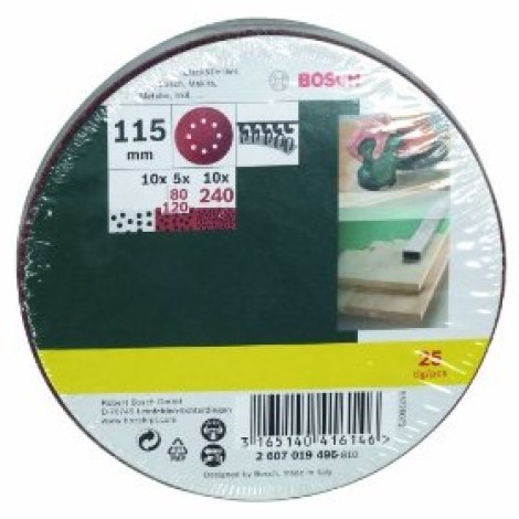 Šlif. popierius eksc. Šlifuokliui Best for Wood; 115 mm 