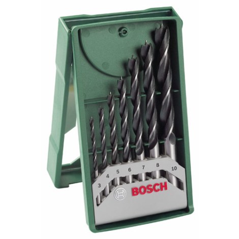 Grąžtų komplektas medienai Bosch ; 3-10 mm; 7 vnt.