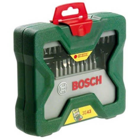 Grąžtų ir sukimo antgalių komplektas Bosch X-Line; 43 vnt.