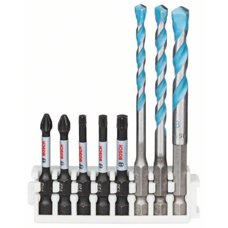 Grąžtų ir sukimo antgalių komplektas Bosch 2608577144; 8 vnt.