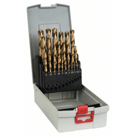 Grąžtų komplektas metalui Bosch 25 HSS-TIN; 1-13 mm; 25 vnt.