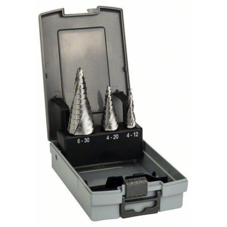 Pakopinis grąžtas Bosch 2608587426; 4-12/4-20/6-30 mm; 3 vnt.