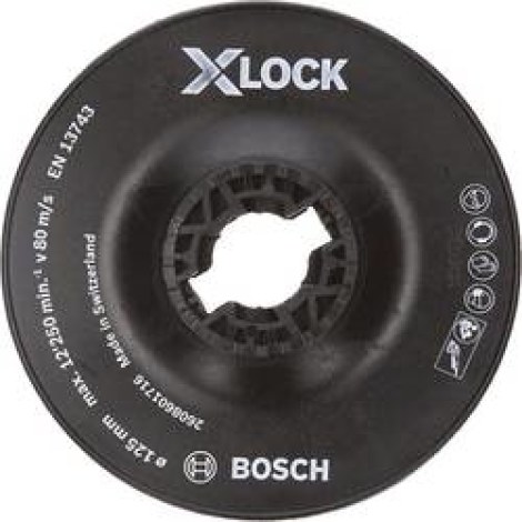 Šlifavimo padas Bosch X-LOCK, 125 mm kietas