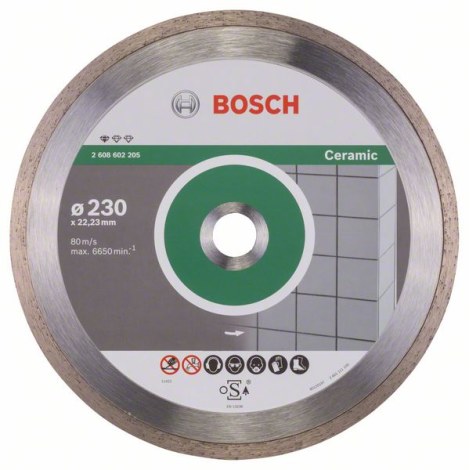 Deimantinis pjovimo diskas Bosch PROFESSIONAL FOR CERAMIC; 230 mm 