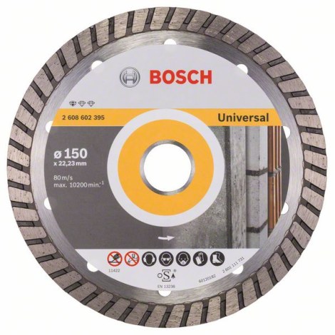 Deimantinis pjovimo diskas Bosch PROFESSIONAL FOR UNIVERSAL TURBO; 150 mm 