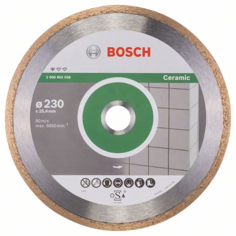 Deimantinis pjovimo diskas Bosch PROFESSIONAL FOR CERAMIC; 230 mm 