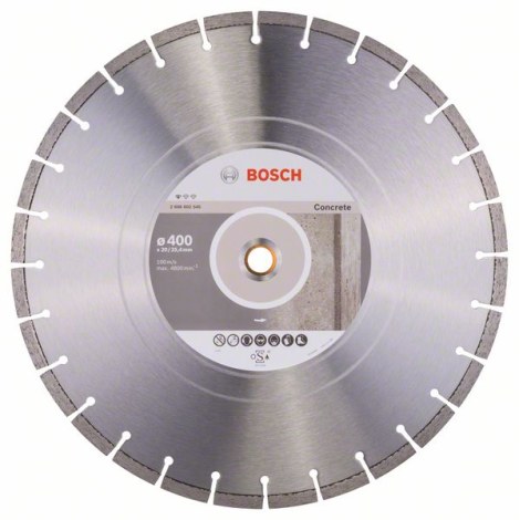 Deimantinis pjovimo diskas Bosch PROFESSIONAL FOR CONCRETE; 400 mm 