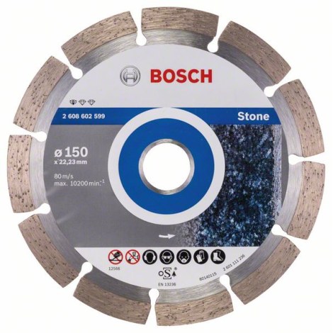 Deimantinis pjovimo diskas Bosch PROFESSIONAL FOR STONE; 150 mm 