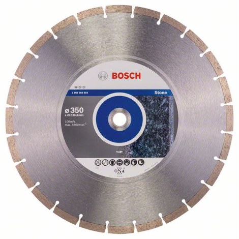 Deimantinis pjovimo diskas Bosch PROFESSIONAL FOR STONE; 350 mm 