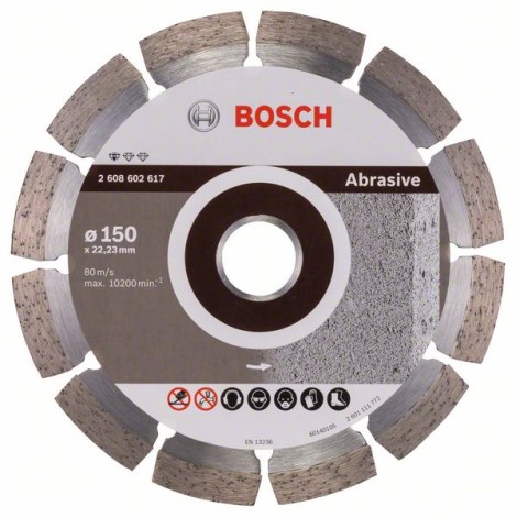 Deimantinis pjovimo diskas Bosch PROFESSIONAL FOR ABRASIVE; 150 mm 