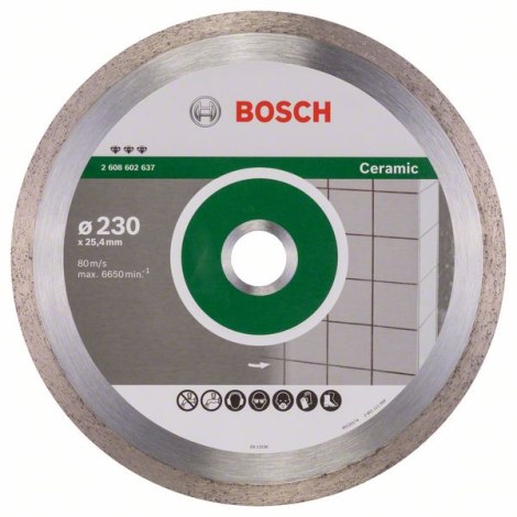 Deimantinis pjovimo diskas Bosch PROFESSIONAL FOR CERAMIC; 230 mm 