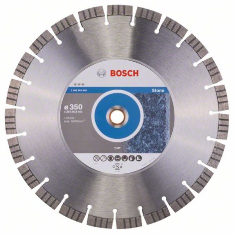 Deimantinis pjovimo diskas Bosch BEST FOR STONE; 350 mm 