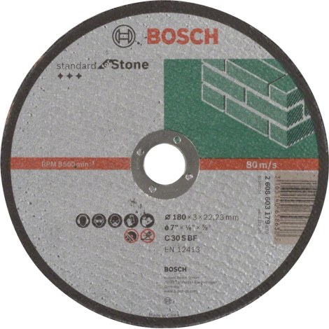 Abrazyvinis pjovimo diskas Bosch C 30 S BF; 180x3 mm
