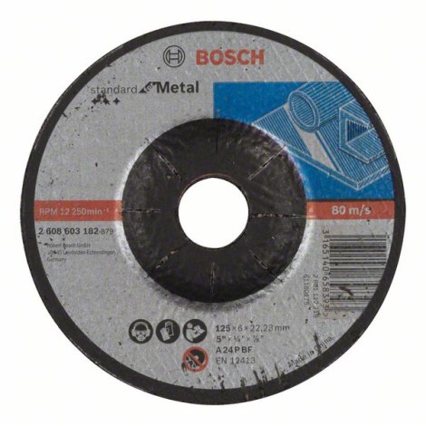 Šlifavimo diskas Bosch Standard; 125x6 mm