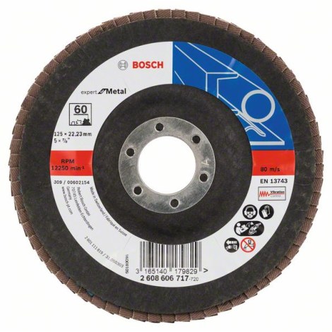 Vėduoklinis šlifavimo diskas Bosch Expert for Metal; 125 mm 