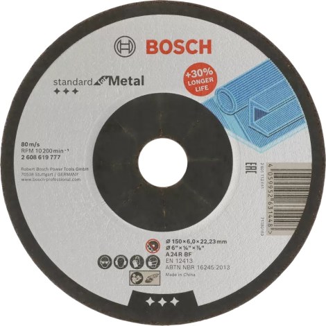 Šlifavimo diskas Bosch A 24 R BF; 150x6 mm