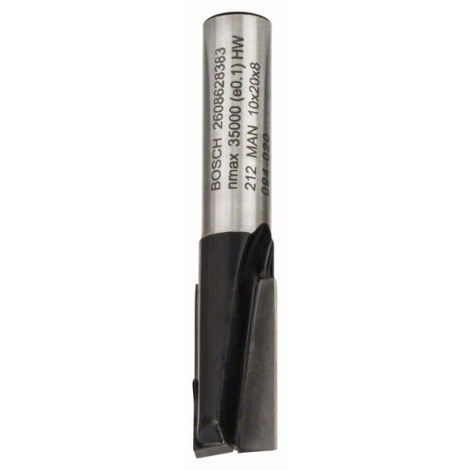 Tiesi pirštinė freza Bosch; 10 mm; 20/51 mm 