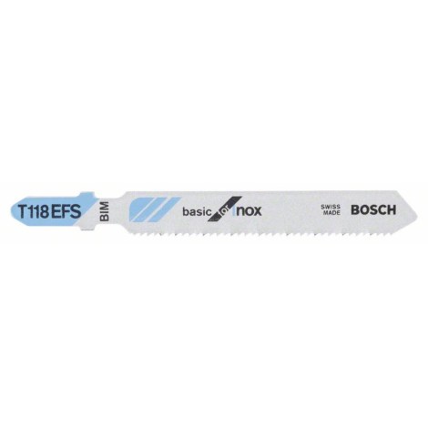 Pjūkleliai siaurapjūkliui Bosch T 118 EFS; 5 vnt.