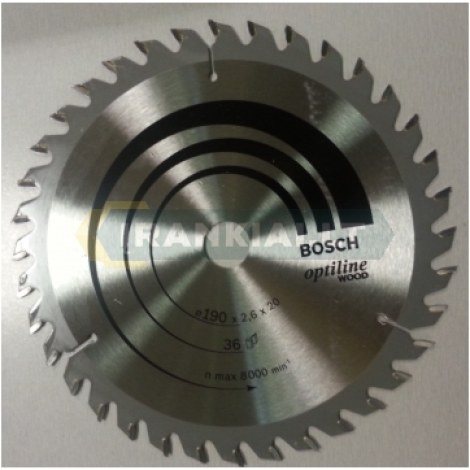 Pjovimo diskas medienai Bosch; OPTILINE WOOD; Ø190 mm