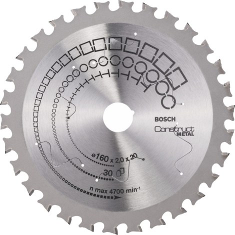 Pjovimo diskas metalui Bosch; CONSTRUCT METAL; Ø160 mm