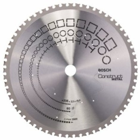 Pjovimo diskas metalui Bosch CONSTRUCT METAL; 305x2,2x25,4 mm; Z60; 0°  