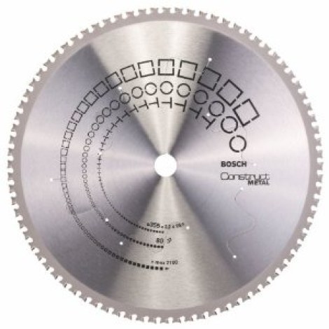 Pjovimo diskas metalui Bosch CONSTRUCT METAL; 355x2,2x25,4 mm; Z80; 0°  