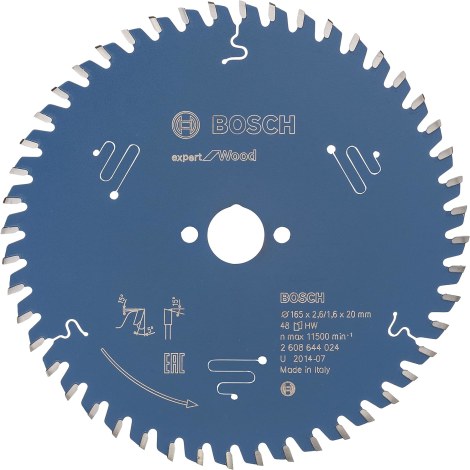 Pjovimo diskas Bosch 2608644024; 165x20 mm; Z48