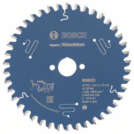 Pjovimo diskas Bosch Expert for Aluminium 2608644102; 190x30 mm; Z56