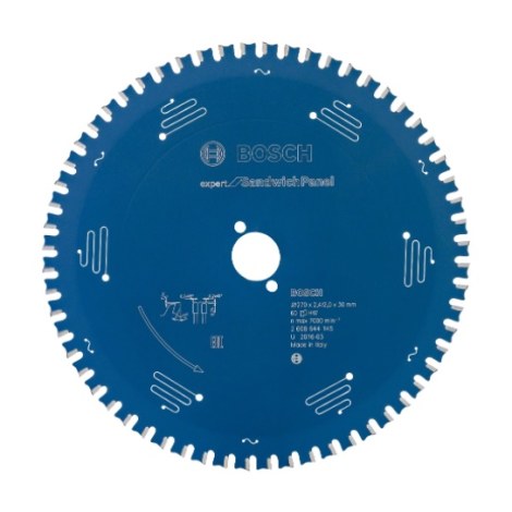 Pjovimo diskas Bosch Expert for Sandwitch Panel; 165x2x20,0 mm; Z30; 12°