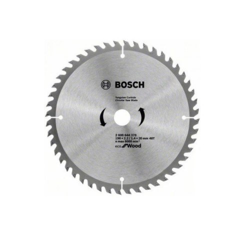 Pjovimo diskas Bosch Eco for Wood 2608644378; 190x20 mm; Z48
