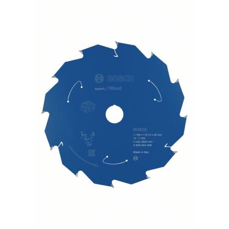 Pjovimo diskas medienai Bosch Expert for Wood 2608644506; 165 mm 