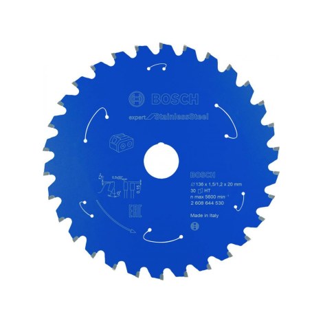 Pjovimo diskas Bosch Expert for Stainless Steel 2608644530; 136x20 mm