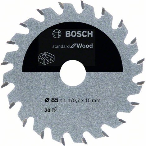 Pjovimo diskas Bosch Standard for Wood 2608837668; 136x20 mm; Z24