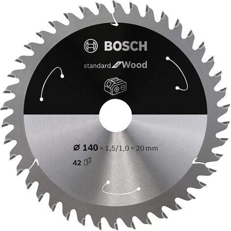 Pjovimo diskas medienai Bosch Standard for Wood 2608837672; 140x20 mm; Z42