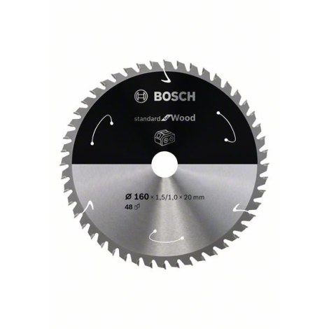 Pjovimo diskas medienai Bosch Standard for Wood 2608837678; 160 mm 