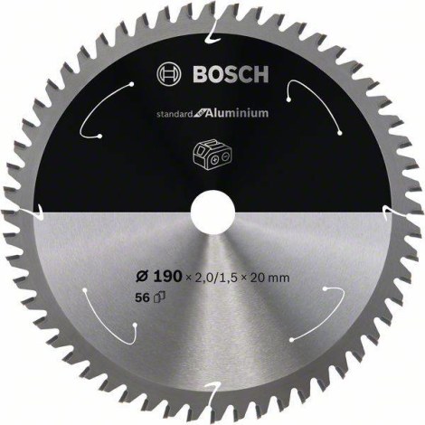 Pjovimo diskas Bosch Standard for Aluminum 2608837770; 190x20 mm; Z56