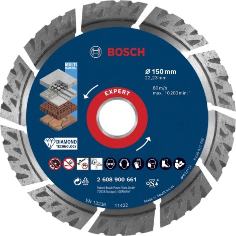 Deimantinis pjovimo diskas Bosch 2608900661; 150 mm