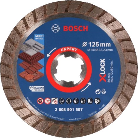 Deimantinis pjovimo diskas Bosch 2608901597; 125 mm