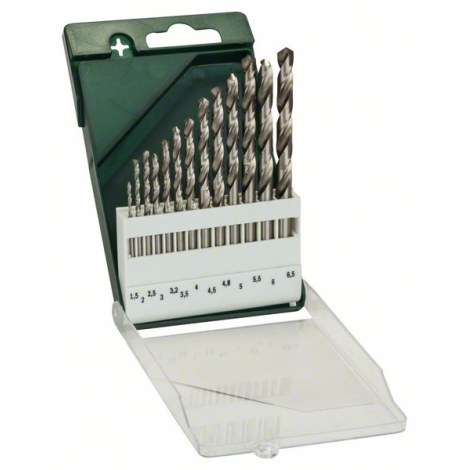 Grąžtų komplektas Bosch HSS-G; 1,5-6,5 mm; 13 vnt.