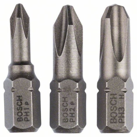 Sukimo antgalis Bosch Extra Hard; PZ1/PZ2/PZ3; 3 vnt.