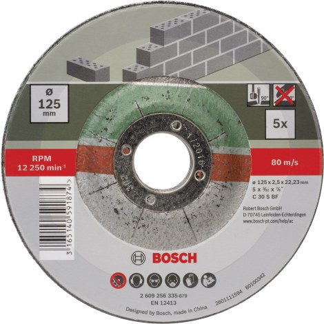 Pjovimo diskas Bosch 2609256335; 125x22,23 mm