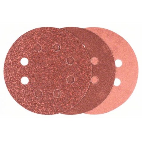 Šlifavimo popierius Bosch 2609256A28; 125 mm; K60/K120/K240; 6 vnt.