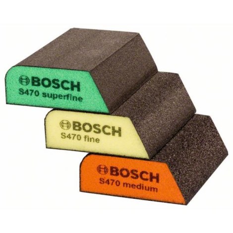 Šlifavimo kempinė Bosch 2609256F15; 97x69x26 mm; 3 vnt.